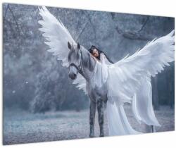 Mivali Tablou - Fata și unicorn, dintr-o bucată 90x60 cm (V023120V9060)