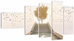 Mivali Tablou - Pod spre necunoscut, din cinci bucăți 110x60 cm (V023037V11060)