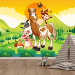 Mivali Fototapet - Animale de la frmă, vlies, 539x389 cm (T100573TQ11)