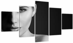Mivali Tablou - Portretul femeii cu pălărie, din cinci bucăți 125x70 cm (V023422V12570)