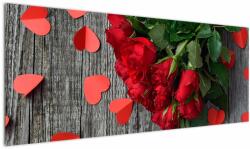 Mivali Tablou cu trandafiri, dintr-o bucată 145x58 cm (V020404V14558)