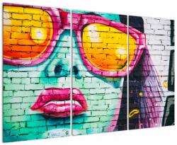 Mivali Tablou - Graffiti, din trei bucăți 120x80 cm (V021554V120803PCS)