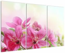 Mivali Tablou - Flori roz, din trei bucăți 120x80 cm (V022529V120803PCS)
