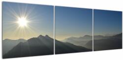Mivali Tablou - Deasupra vârfurilor de munți, din trei bucăți 150x50 cm (V021314V15050)
