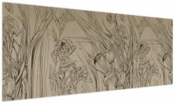 Mivali Tablou - Contururile plantelor, dintr-o bucată 145x58 cm (V024087V14558)