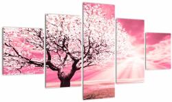 Mivali Tabloul cu pomul roz, din cinci bucăți 125x70 cm (V020096V12570)