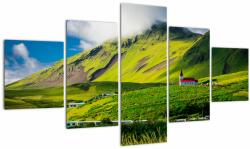 Mivali Tablou cu peisaj montan, din cinci bucăți 125x70 cm (V020281V12570)