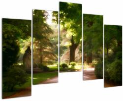 Mivali Tablou cu parc, din cinci bucăți 125x90 cm (V020213V12590)