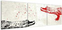 Mivali Tablou - Crocodili, din trei bucăți 150x50 cm (V023317V15050)