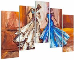 Mivali Tablou - Dansatoare, pictură în ulei, din cinci bucăți 125x90 cm (V023349V12590)