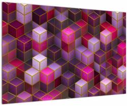 Mivali Tablou - Cuburi violet, dintr-o bucată 90x60 cm (V022699V9060)