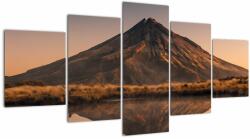 Mivali Tablou oglindirea muntelui Taranaki, Noua Zeelanda, din cinci bucăți 150x80 cm (V021545V150805PCS)