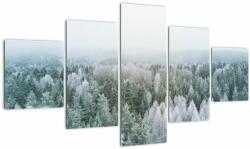 Mivali Tablou - Crestele munțillor înzăpezite, din cinci bucăți 125x70 cm (V022454V12570)