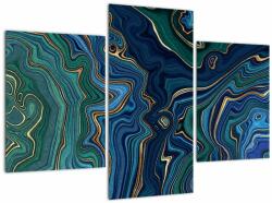 Mivali Tablou - Marmură verde- albastru, din trei bucăți 90x60 cm (V022926V90603PCS)