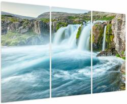 Mivali Tablou - Stânci și cascade, din trei bucăți 120x80 cm (V023760V120803PCS)