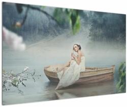 Mivali Tablou - Femeia pe barcă, dintr-o bucată 120x80 cm (V023256V12080)