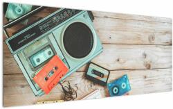 Mivali Tablou - Radio retro, dintr-o bucată 120x50 cm (V023085V12050)