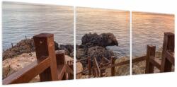 Mivali Tablou - Coborâre la mare, din trei bucăți 120x40 cm (V023971V12040)