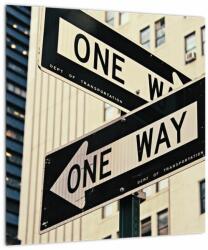 Mivali Tablou - New York ONE WAY, dintr-o bucată 40x40 cm (V021573V4040)