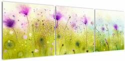Mivali Tablou - Flori de luncă, din trei bucăți 150x50 cm (V021455V15050)