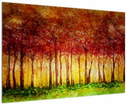 Mivali Tablou - Pictura pădurii cu frunziș, dintr-o bucată 90x60 cm (V021984V9060)