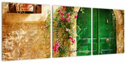 Mivali Tablou - Ușă veche (cu ceas), din trei bucăți 90x30 cm cu ceas (V023257V9030C)