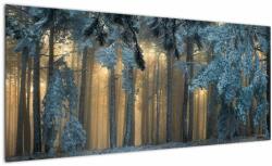 Mivali Tablou cu pădure înzăpezită, dintr-o bucată 100x40 cm (V022318V10040)
