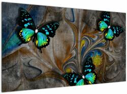 Mivali Tablou - Fluturi strălucitori în imagine, dintr-o bucată 120x70 cm (V022761V12070)