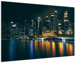 Mivali Tablou - Singapore noaptea, dintr-o bucată 90x60 cm (V022668V9060)