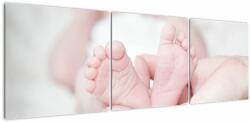 Mivali Tablou cu piciorușele de copilaș, din trei bucăți 150x50 cm (V020891V15050)