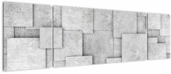 Mivali Tablou - Abstracție cu faianță de beton, din trei bucăți 170x50 cm (V021997V17050)