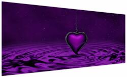 Mivali Tablou ci inima violetă, dintr-o bucată 250x125 cm (V020396V250125)