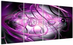 Mivali Tabloul cu abstracție frumoasă în violet, din patru bucăți 160x80 cm (V020060V16080)
