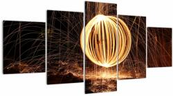 Mivali Tablou cu bilă iluminată, din cinci bucăți 150x80 cm (V020470V150805PCS)