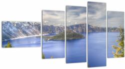 Mivali Tablou lacul montan, din cinci bucăți 110x60 cm (V020644V11060)