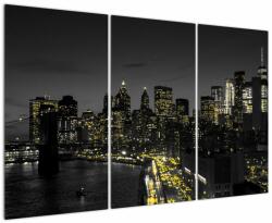 Mivali Tablou cu metropolă nocturnă, din trei bucăți 120x80 cm (V022108V120803PCS)