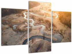 Mivali Tablou - Răsărit la Meander, din trei bucăți 90x60 cm (V023025V90603PCS)