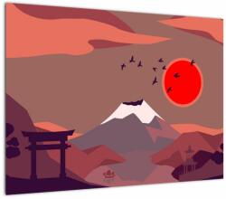 Mivali Tablou - Ilustrație a Muntelui Fuji, dintr-o bucată 70x50 cm (V023534V7050)