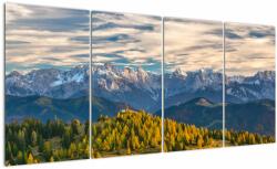 Mivali Tablou - panorama montană, din patru bucăți 160x80 cm (V020845V16080)
