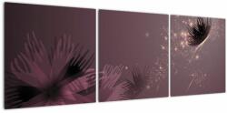 Mivali Tablou - Floare și fluture, din trei bucăți 120x40 cm (V023545V12040)