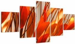 Mivali Tablou - Frunze înflorite, din cinci bucăți 125x70 cm (V022581V12570)