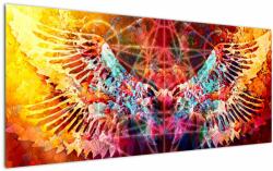 Mivali Tablou - Merkaba cu aripi, abstracție, dintr-o bucată 120x50 cm (V022902V12050)