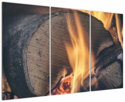 Mivali Tablou - Lemn în foc, din trei bucăți 120x80 cm (V022680V120803PCS)