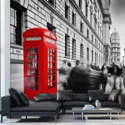 Mivali Fototapet - Pe o stradă în Londra, vlies, 490x340 cm (T100278TQ10)