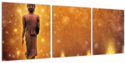 Mivali Tablou - Buddha în sclipici auriu, din trei bucăți 90x30 cm (V022814V9030)