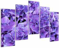 Mivali Tablou cu flori violete, din cinci bucăți 125x90 cm (V020806V12590)