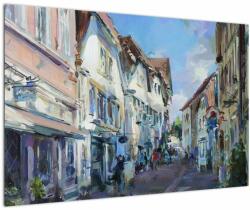 Mivali Tablou - Strada orașului vechi, pictură acrilică, dintr-o bucată 90x60 cm (V023371V9060)
