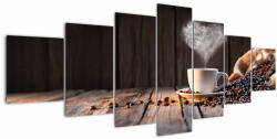 Mivali Tablou - Timp pentru cafea, din șapte bucăți 210x100 cm (V022822V210100)