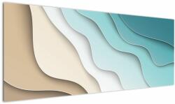 Mivali Tablou abstract cu plaja mării, dintr-o bucată 145x58 cm (V022047V14558)
