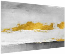 Mivali Tablou - Mișcări aurii și gri, dintr-o bucată 120x80 cm (V024055V12080)